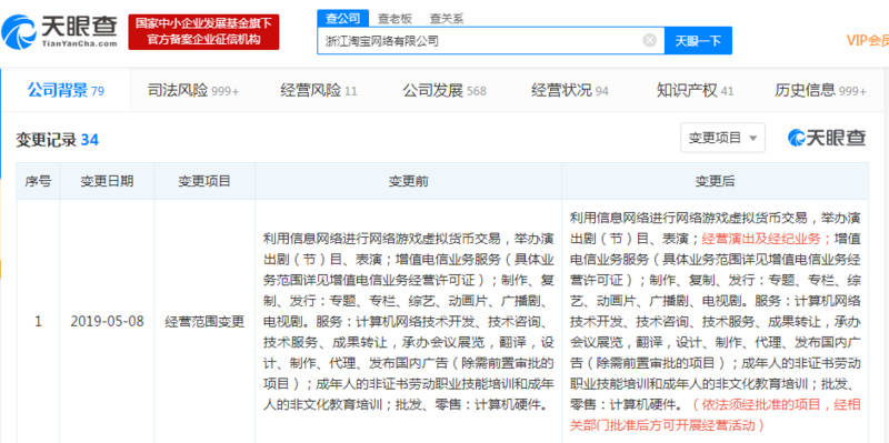 淘宝入局文娱产业 新增经营演出及经纪业务背后的战略布局